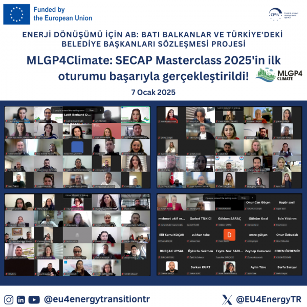 The first session of the 12-week MLGP4Climate: SECAP Masterclass 2025, organized under the EU4ETTR Project, was successfully completed with 300 esteemed participants!